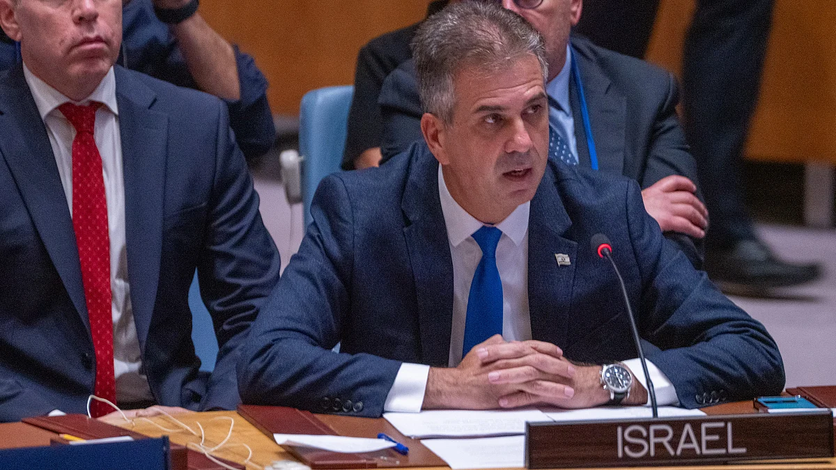Israeli foreign minister Eli Cohen, pictured, accuses UN Secretary-General Antonio Guterres of supporting Hamas (photo: David Dee Delgado/Getty Images)