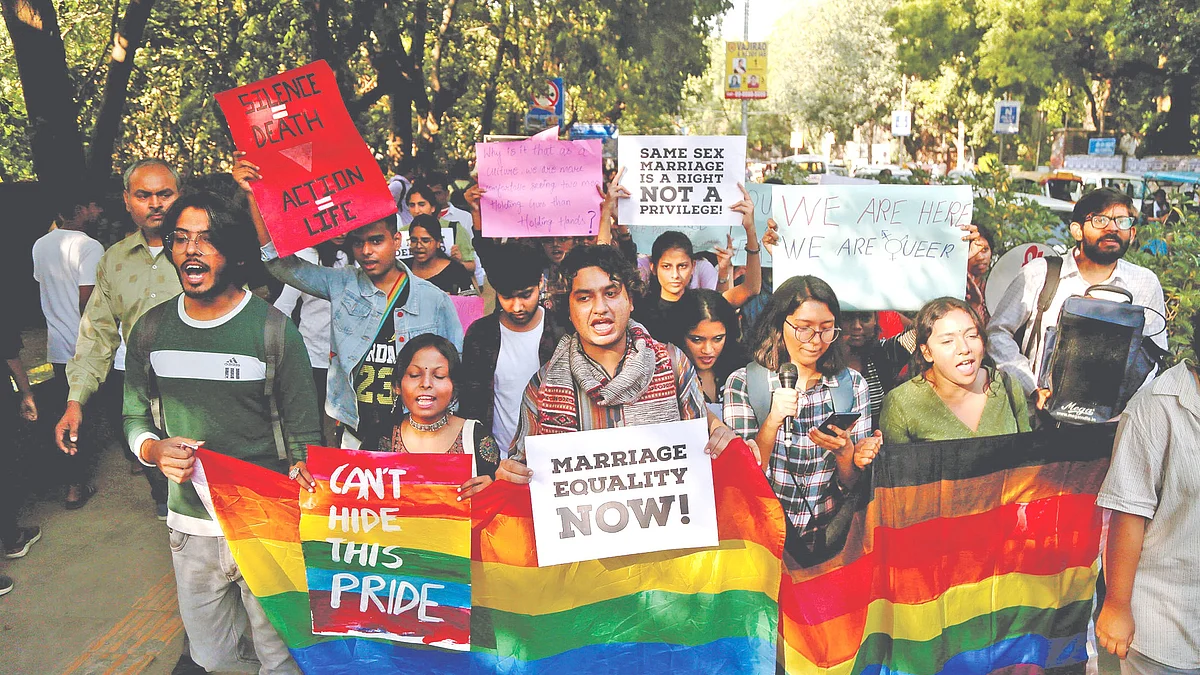 The LGBTQIA+ community is agitated after the apex court refused to recognise same-sex marriage (Photo: Vipin)