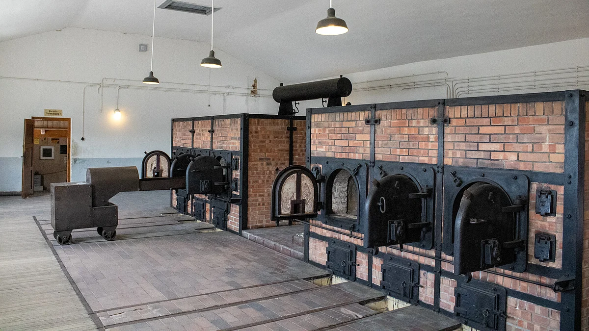 Incinerators for humans at the former Buchenwald concentration camp, now a memorial to the thousands of Jews killed there (photo: Getty Images)