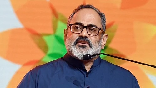Union minister Rajeev Chandrasekhar is under scrutiny for his social media response to the Kerala blasts (photo: IANS)