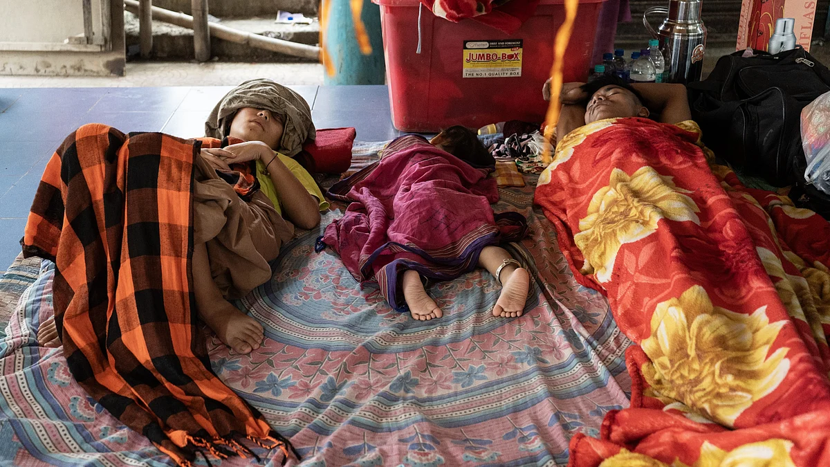 Relief camps such as this are now a common sight in Manipur, where thousands of people have been displaced by ethnic violence (photo: Getty Images)