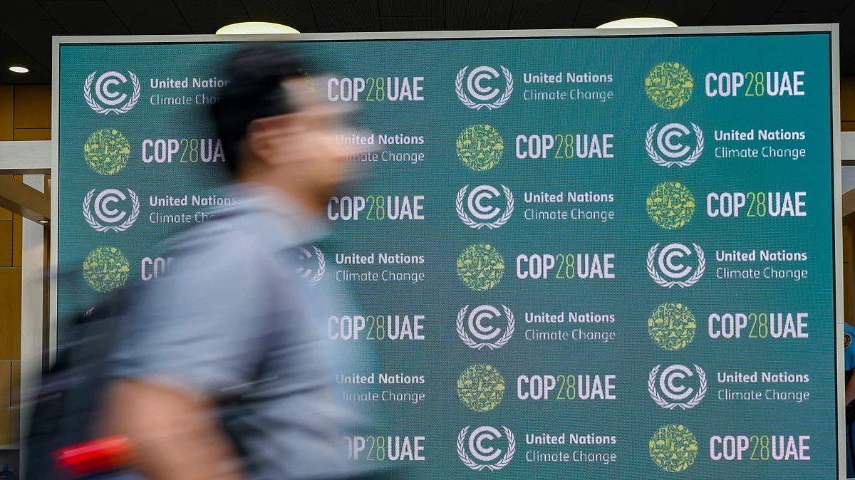 The COP28 will be held in Dubai in November. (Photo by Sascha Schuermann/Getty Images)