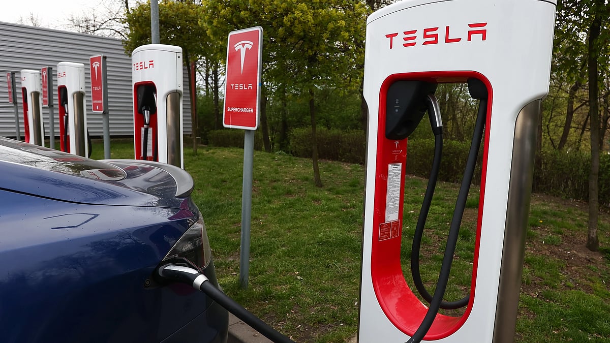 Tesla Superchargers in Israel now free, announces Elon Musk (representative image) (Photo: Jakub Porzycki/NurPhoto via Getty Images)