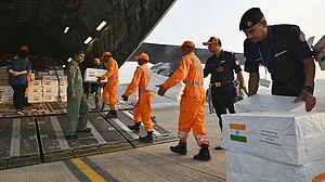 India sends humanitarian aid to Palestine
