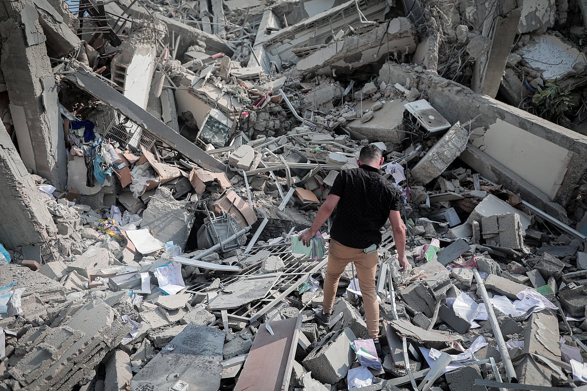 Representative image of destruction in Palestine after an airstrike (Photo: Getty Images)