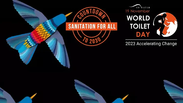 The hummingbird is the symbol of World Toilet Day and World Water Day 2023. (screengrab from: worldtoiletday.info)