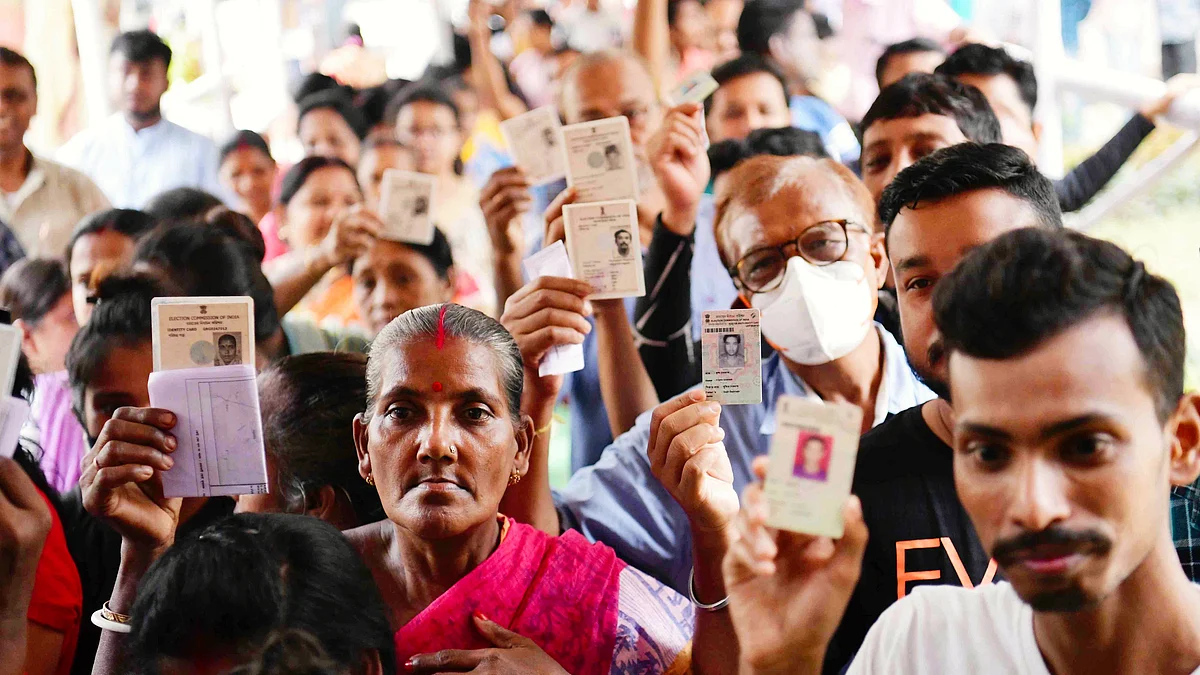 Voter turnout stood at 76.31% in Chhattisgarh, which was slightly lower than the 76.88% recorded in the 2018 polls. (representative image) (photo: Getty Images)
