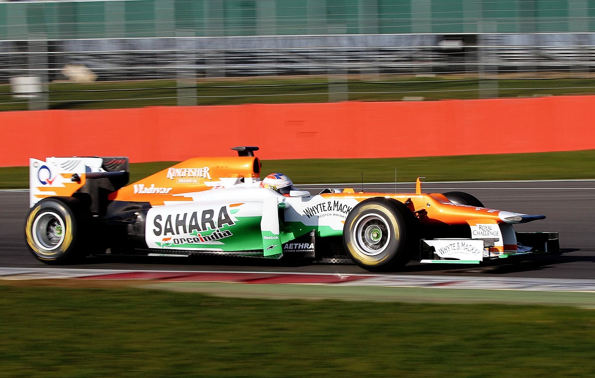 Force India's Paul di Resta driving the Sahara Force India VJM05 at Silverstone Circuit in 2012 (photo: Getty Images)