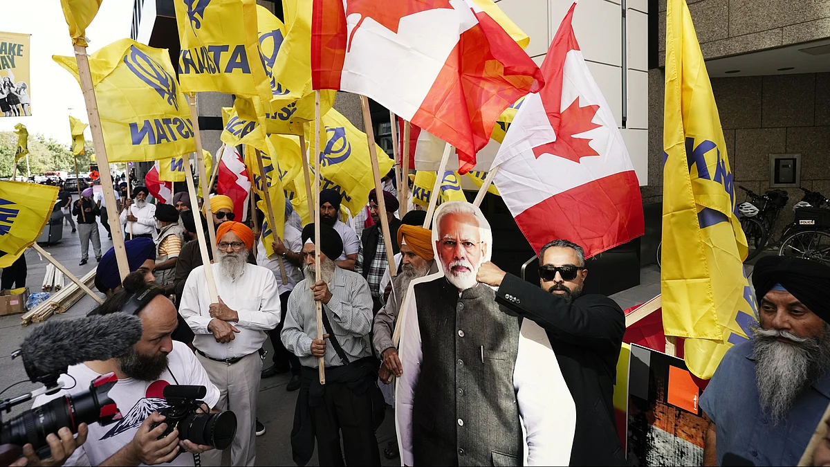 A pro-Khalistan demonstration against Prime Minster Narendra Modi in Toronto, Canada in September (photo: Getty Images