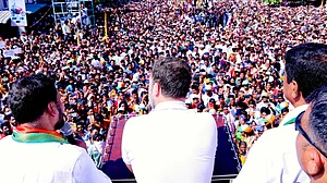 You received education in school, college built by Congress: Rahul to KCR