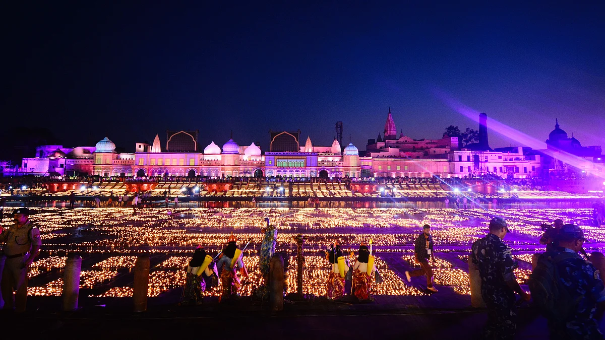 File photo of Deepotsav celebrations from 2022 in Ayodhya (photo: Getty Images)