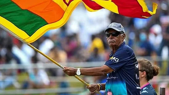 Percy with his flag (Photo: Social media)
