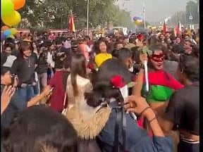 The Delhi Queer Pride Parade at Barakhanba Road on Sunday, 26 Nov. 2023 