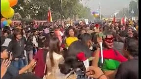 The Delhi Queer Pride Parade at Barakhanba Road on Sunday, 26 Nov. 2023 