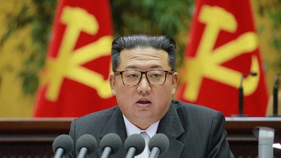 North Korea's Kim (pictured) received photos taken by spy satellite of White House, Pentagon reports KCNA (photo: IANS)