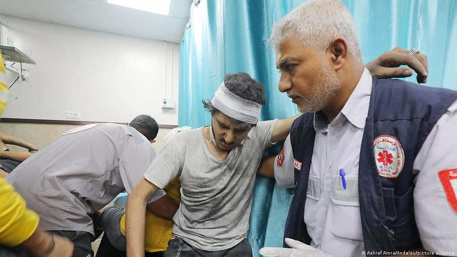 Many Gazan hospitals are already out of action or pushed to the brink.  (photo: DW)