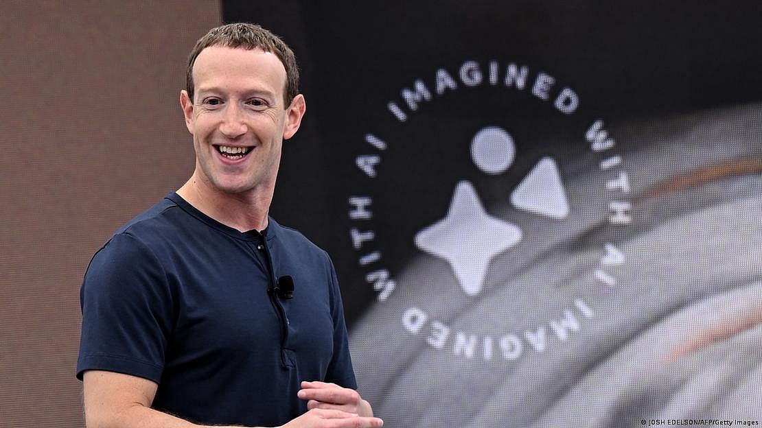 Meta CEO Mark Zuckerberg has remained notably quiet in the debate on regulating AI (Photo: DW)
