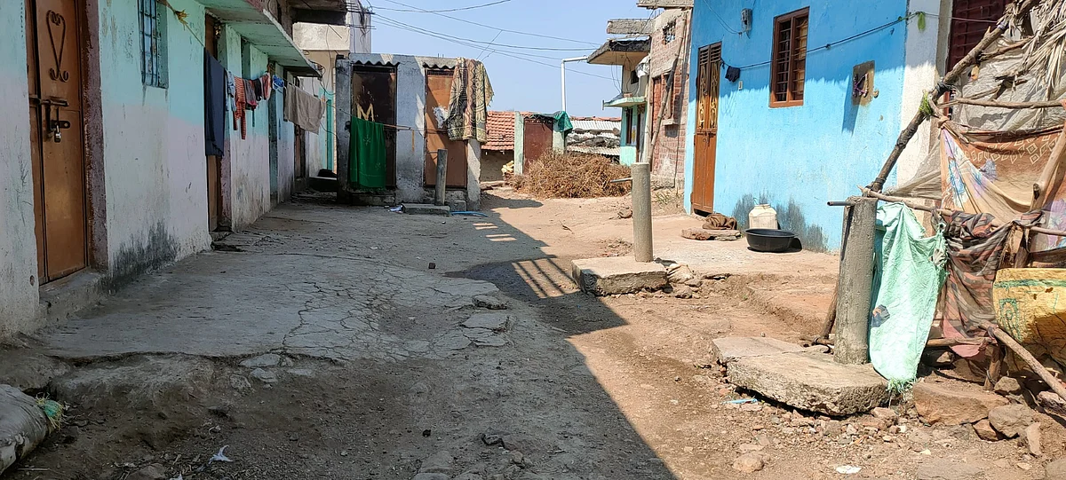 In Govindpura village, water tabs were constructed under Jal Jeevan Mission two years ago but pipeline yet to be laid down. (photo: Kashif Kakvi )