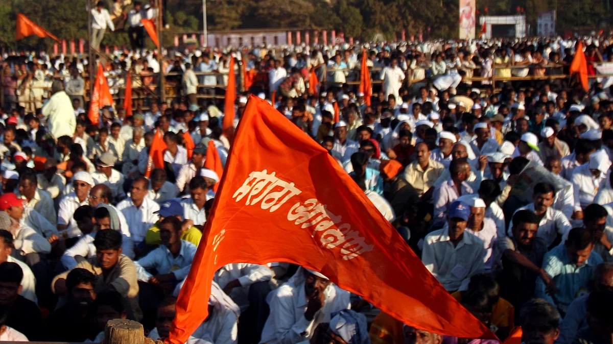 Representative image of a Maratha rally (photo: Getty Images)