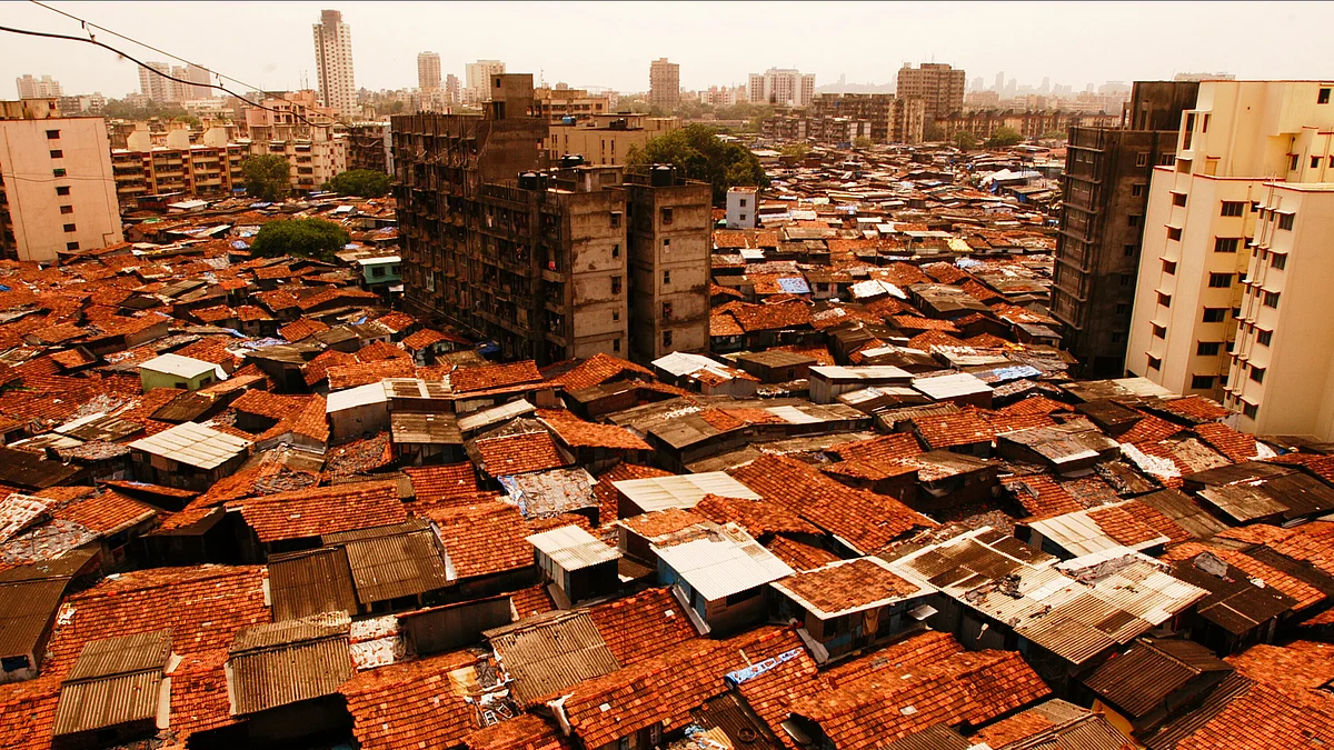 With a population of one million, Dharavi ranks among the world's largest slums (file photo)
