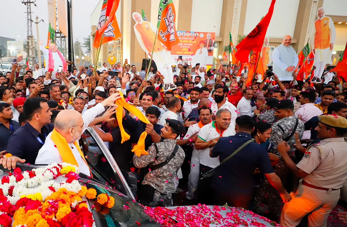 Union home minister Amit Shah campaigning in Rajasthan this year