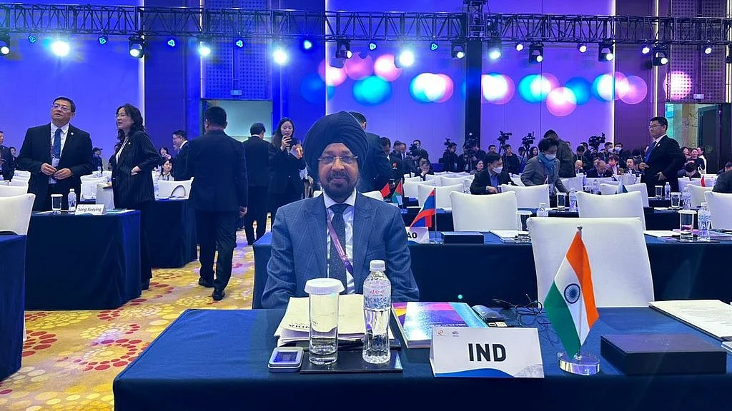 After winning the WFI polls, 13 out of 15 newly-elected members met and decided to cancel all decisions made by the by the previous ad-hoc panel led by Bhupender Singh Bajwa (pictured) (photo: @kuldeep_handoo/X)