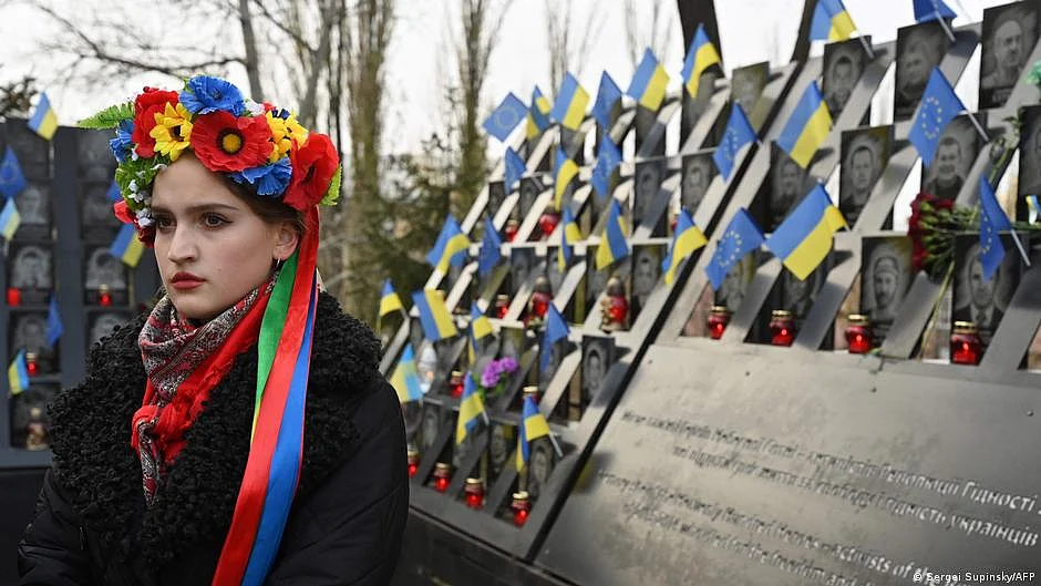 Ukraine recently marked the anniversary of the pro-EU Maidan uprising. (photo: DW)