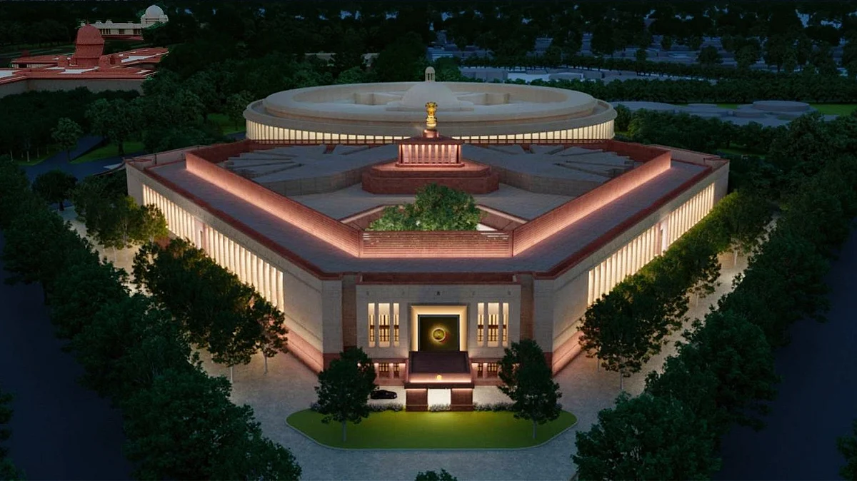 Both the new and the old Parliament complex and their allied buildings will be brought under a comprehensive security cover of the CISF (photo: centralvista.gov.in)