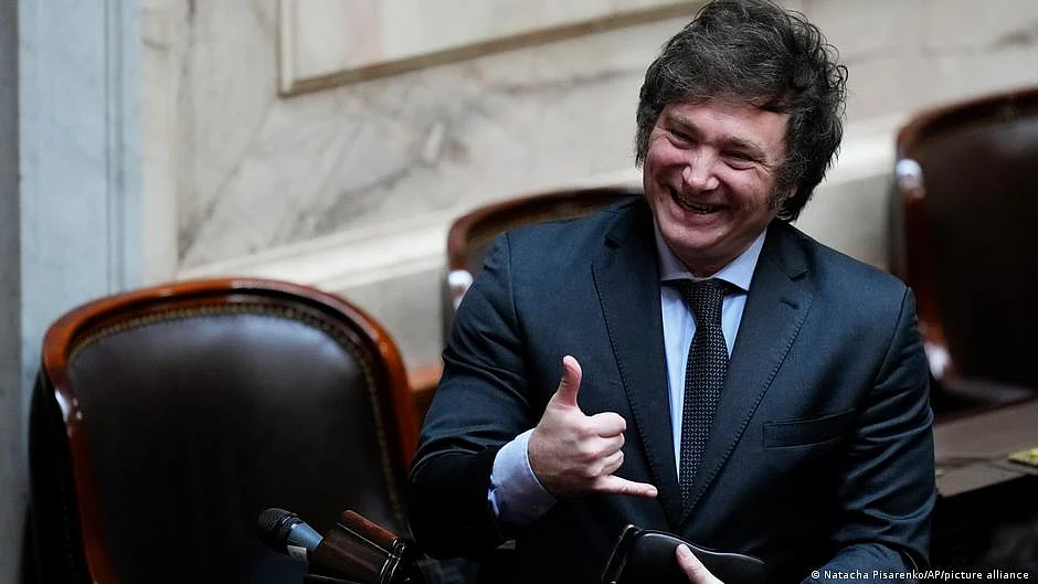 During his election campaign, Milei (pictured) said "our geopolitical alignment is with the United States and Israel. We are not going to ally with communists."(photo: DW)