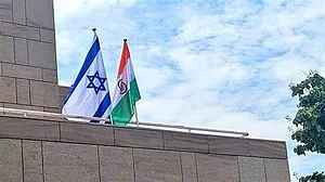 Representative image of Israel flag (left) and India flag (right)