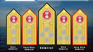 Indian Navy unveils new design for admirals' epaulettes