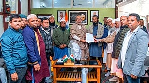 Meitei Pangals with Manipur CM Biren Singh (photo: IANS)