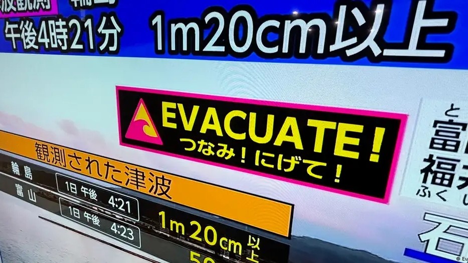 Broadcasters switched to special programming and made urgent calls for affected residents to leave for higher ground (photo: DW)