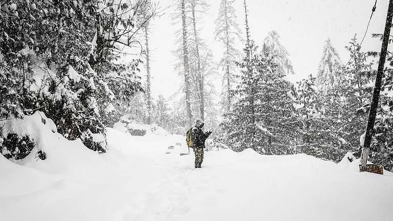Snowfall in Shimla (Representative image)