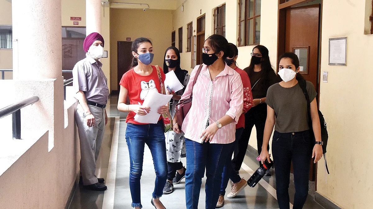 Punjab Agricultural University study shows 'since 2016 when there has been an unabated flow of Punjabi migrants to foreign shores, women migrants have outnumbered men’. Representative image of female students (photo: Getty Images)