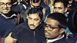 Shankar Adhya in custody (photo: IANS)