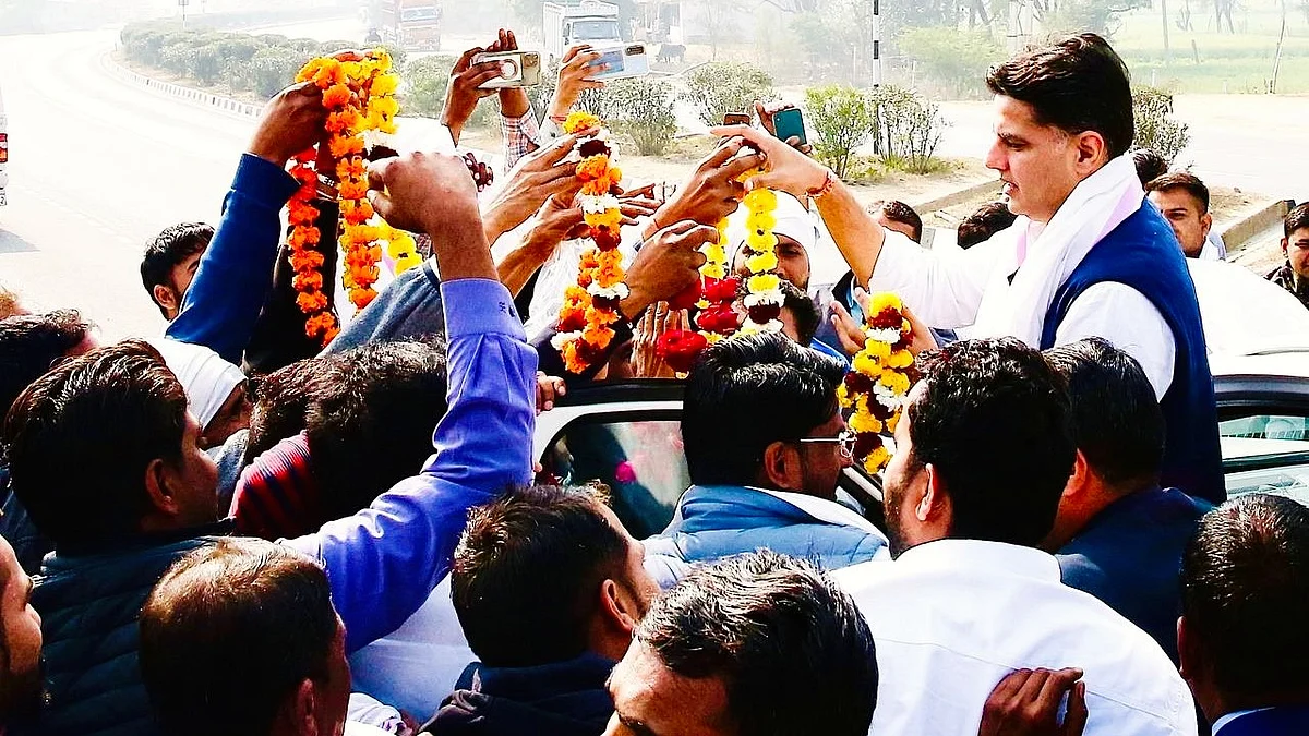Sachin Pilot en route to Bundi (photo: @SachinPilot/X)