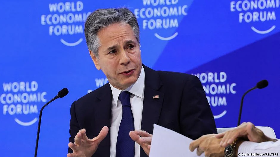 Blinken said that almost none of the problems that the US faces could be tackled in isolation. (photo: DW)