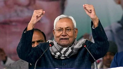 Nitish Kumar shows Ram is not enough in Bihar
