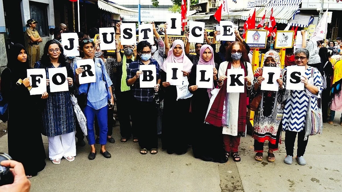 File photo of activists in Mumbai at a rally in support of Bilkis Bano (photo: National Herald archives)
