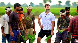 Rahul Gandhi during the 2022-23 Bharat Jodo Yatra (photo: @bharatjodo/X)