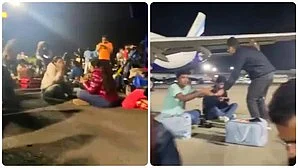 IndiGo passengers on their 'picnic'