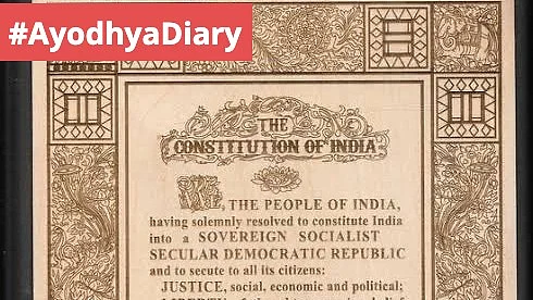 The Preamble to the Constitution declares us a 'sovereign socialist secular democratic republic', below an image of the national flower, the lotus. Many on social media upheld it in the run-up to the 22 January 2023 Ayodhya Ram Temple inauguration