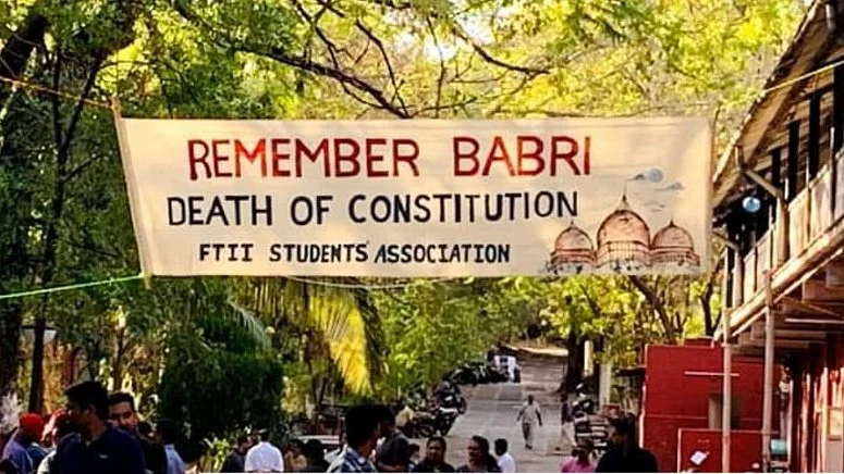 FTII students booked over Babri poster case get interim bail