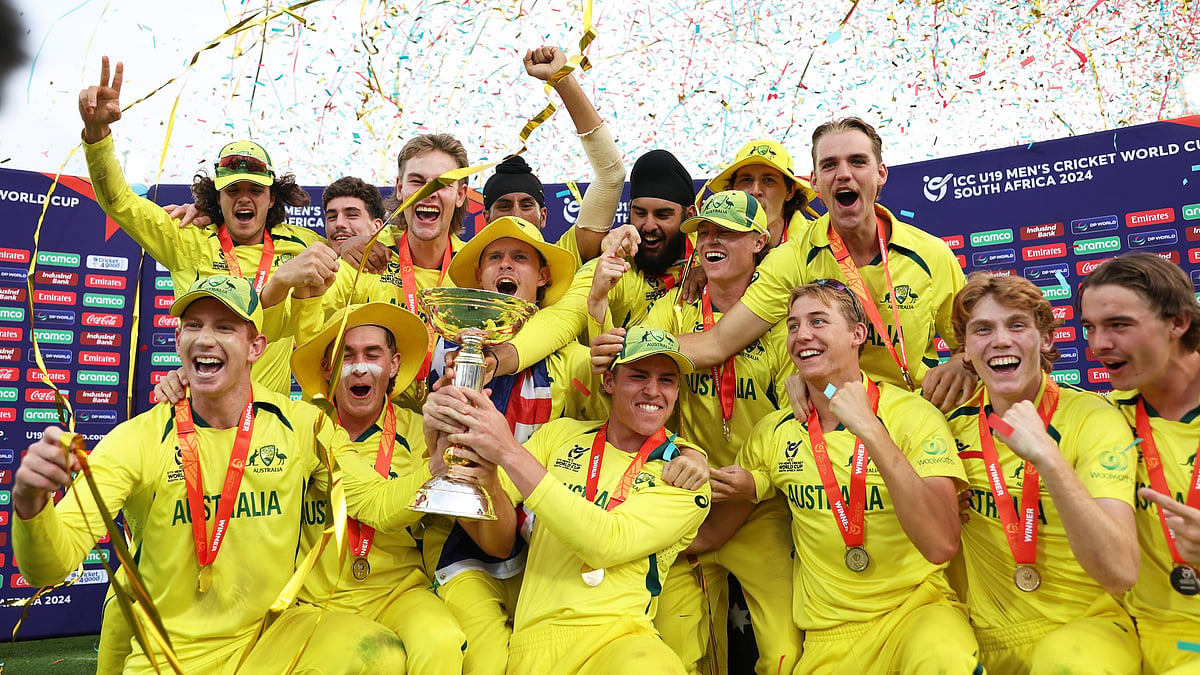 Australia defeated India by 79 runs to win its fourth U-19 World Cup crown at Willowmoore Park in Benoni on Sunday (photo: ICC)