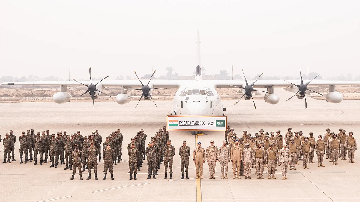 Over 12 days, the military exercise aimed at achieving interoperability and familiarising with combat procedures under the UN mandate.(photo: pib.gov.in)