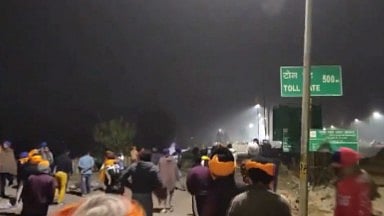 Farmers' protest: Haryana Police fires tear gas near Shambhu border