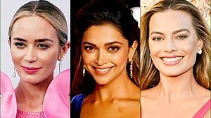 (From left) Emily Blunt, Deepika Padukone and Margot Robbie will all be at the BAFTA tonight