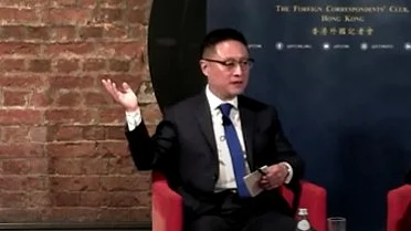 Chinese venture capitalist Eric Li (photo: @RnaudBertrand/X)