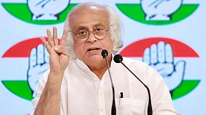 Congress general secretary Jairam Ramesh at the press meet (photo: AICC)